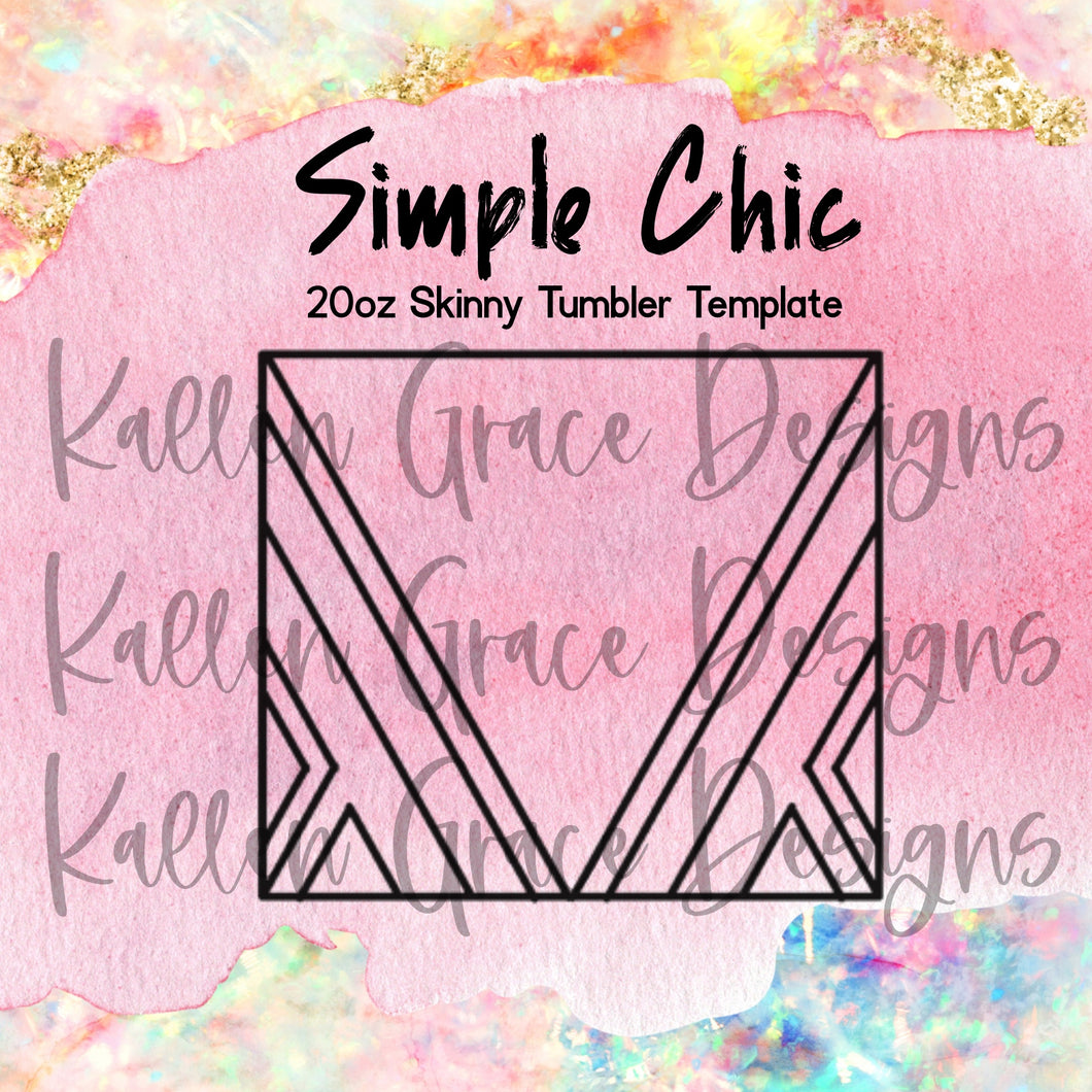 Simple Chic 20oz Template
