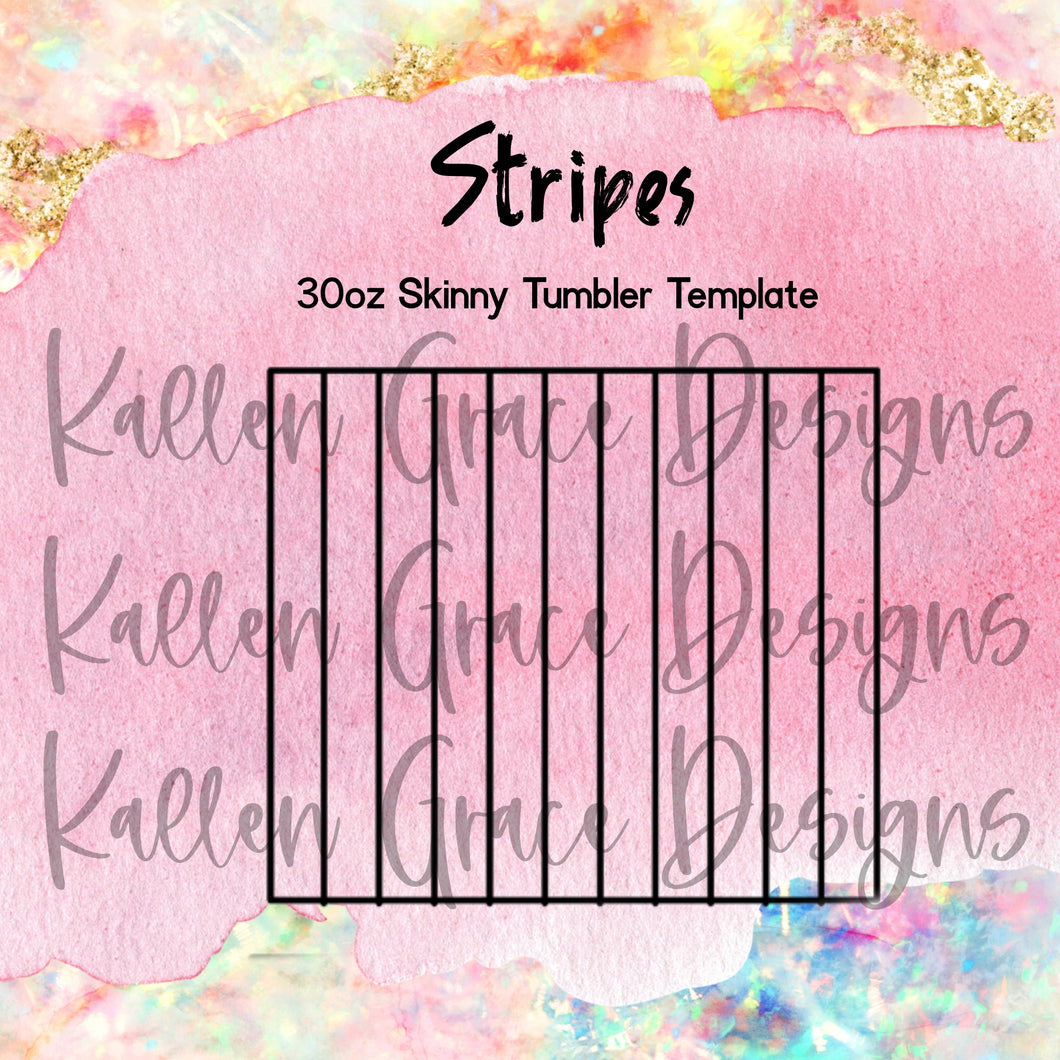 Stripes 30oz Template