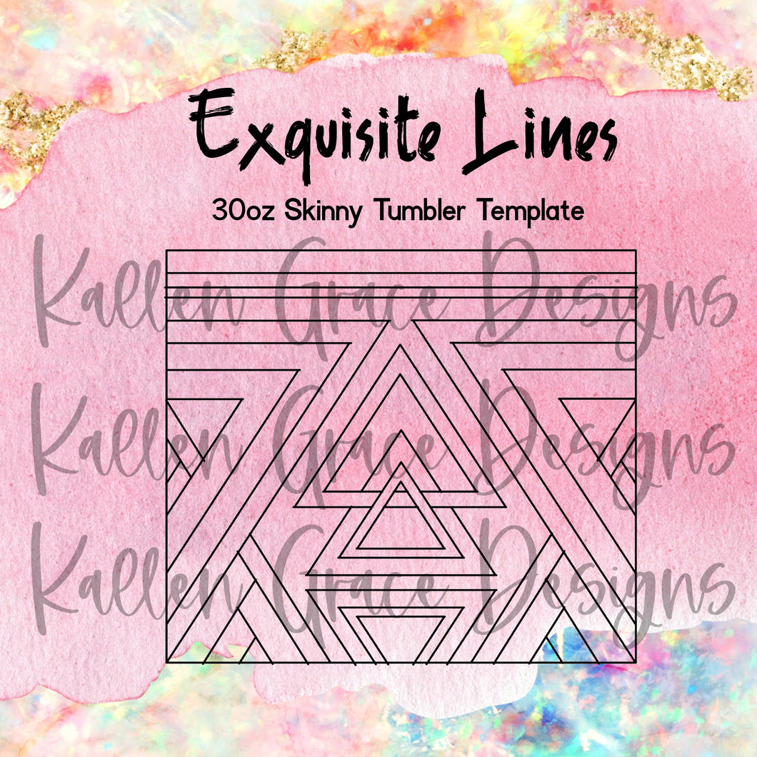 Exquisite Lines 30oz Template
