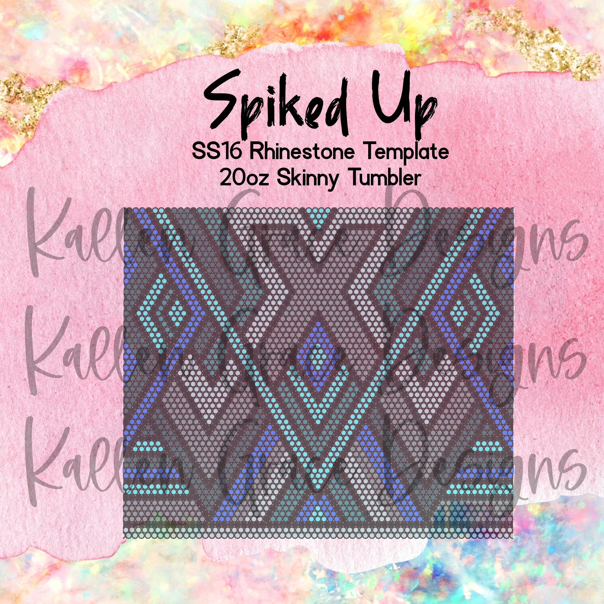 Spiked Up SS16 Rhinestone Template