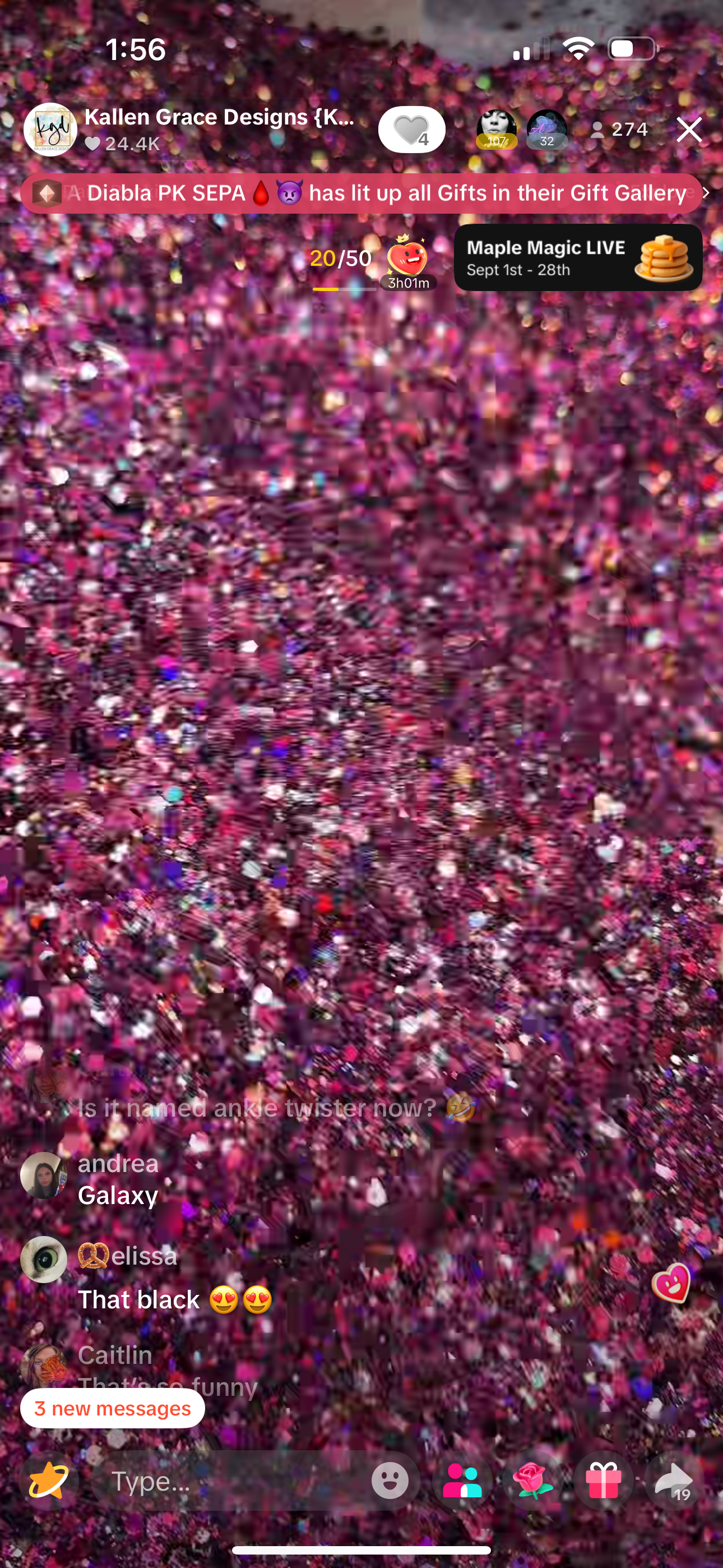 Ankle Twister {VAULT GLITTER MIX 9/4}
