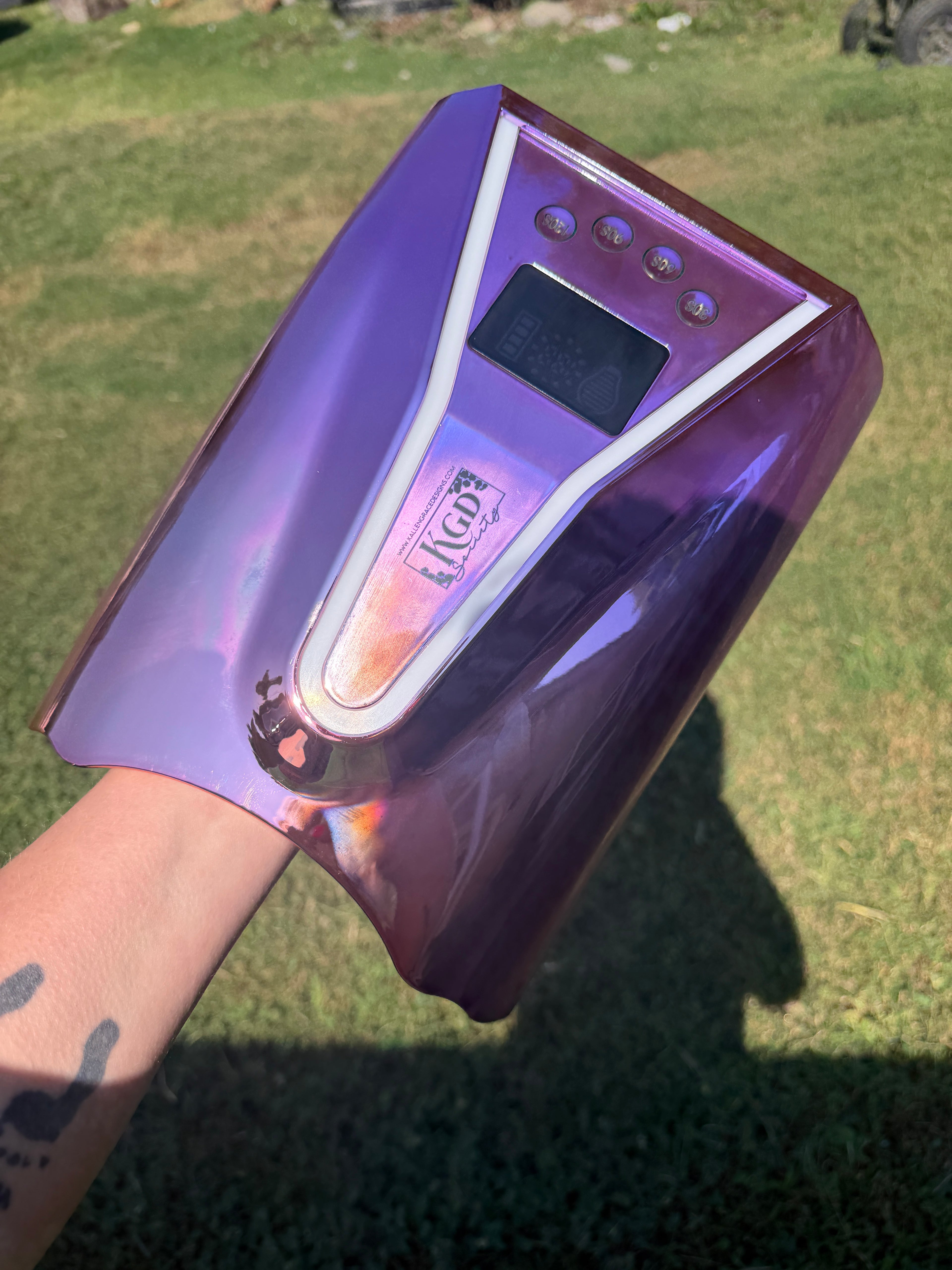 Metallic Pink/Purple Ombre - Rainbow Lighted KGD UV-LED Light 128W