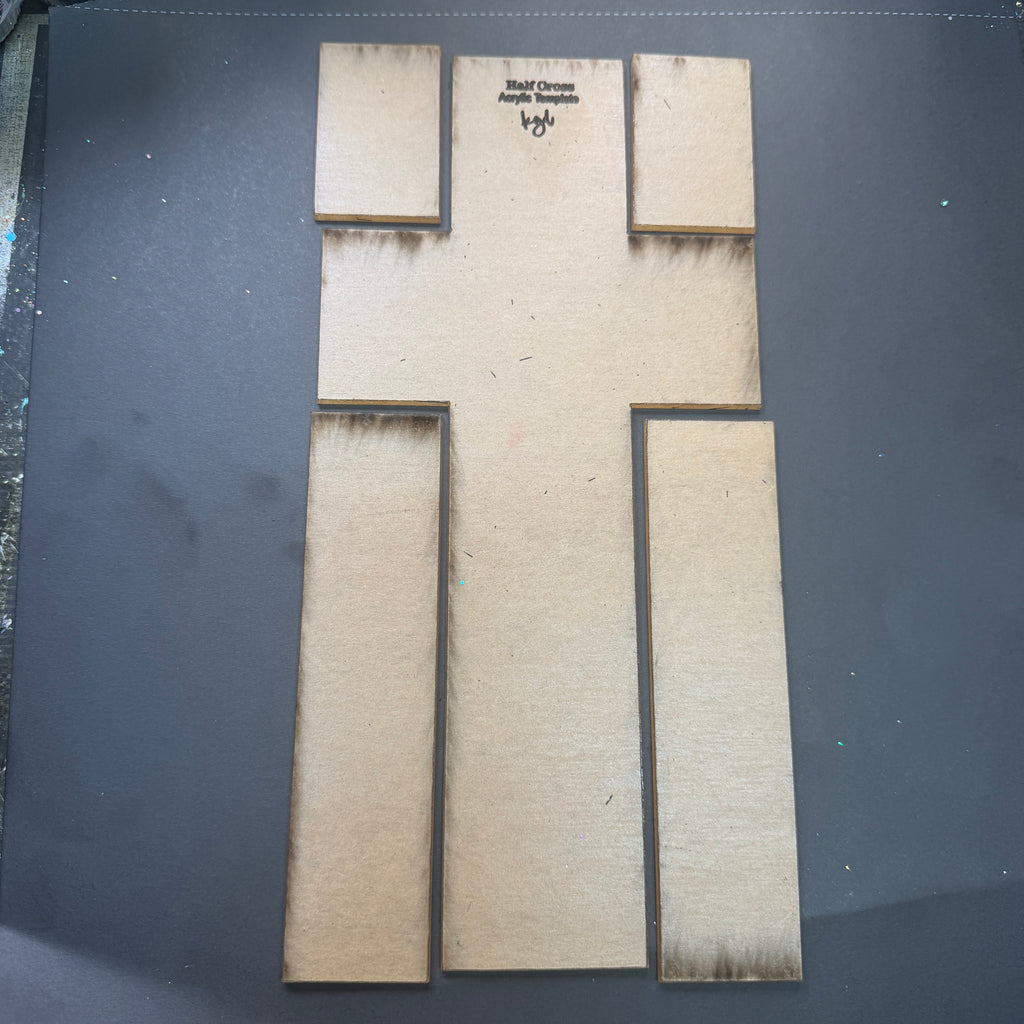 Half Cross {Acrylic Template}