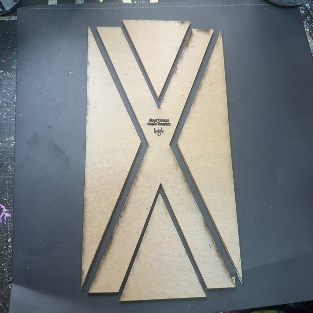Half X {Acrylic Template}