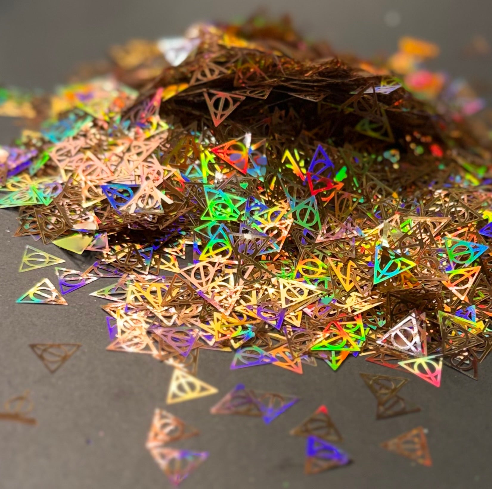 {Shape Glitter} Holo Gold HP