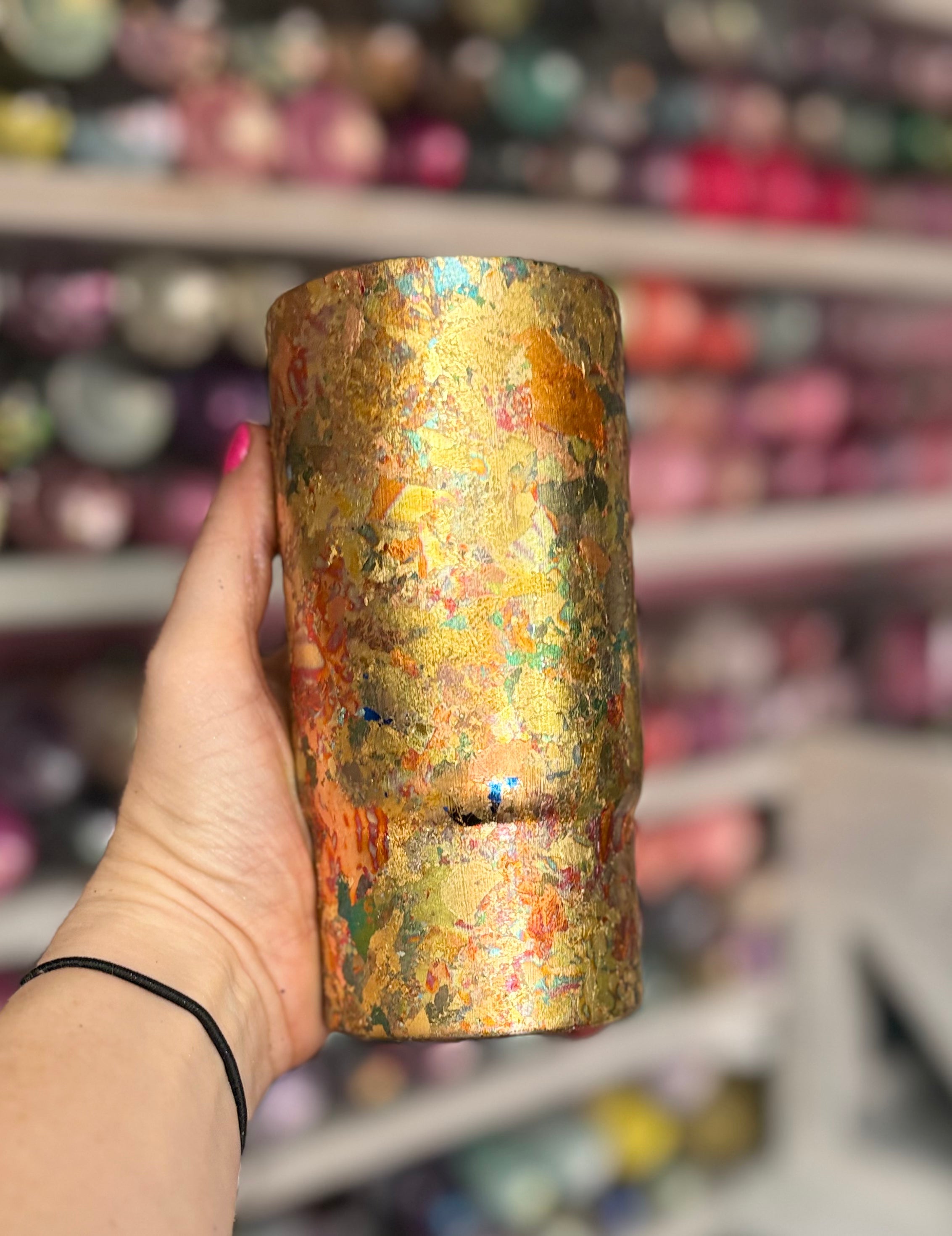 Sacred Patina {Hand Burned Foil Flake}