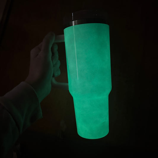 40oz GLOW Stainless Blank Tumbler - Sublimation (Lid Colors @ Random)