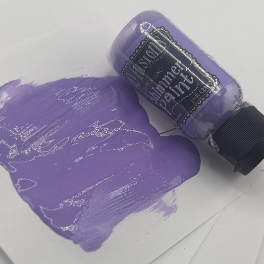 Laidback Lilac Shimmer {Dylusions Paint}