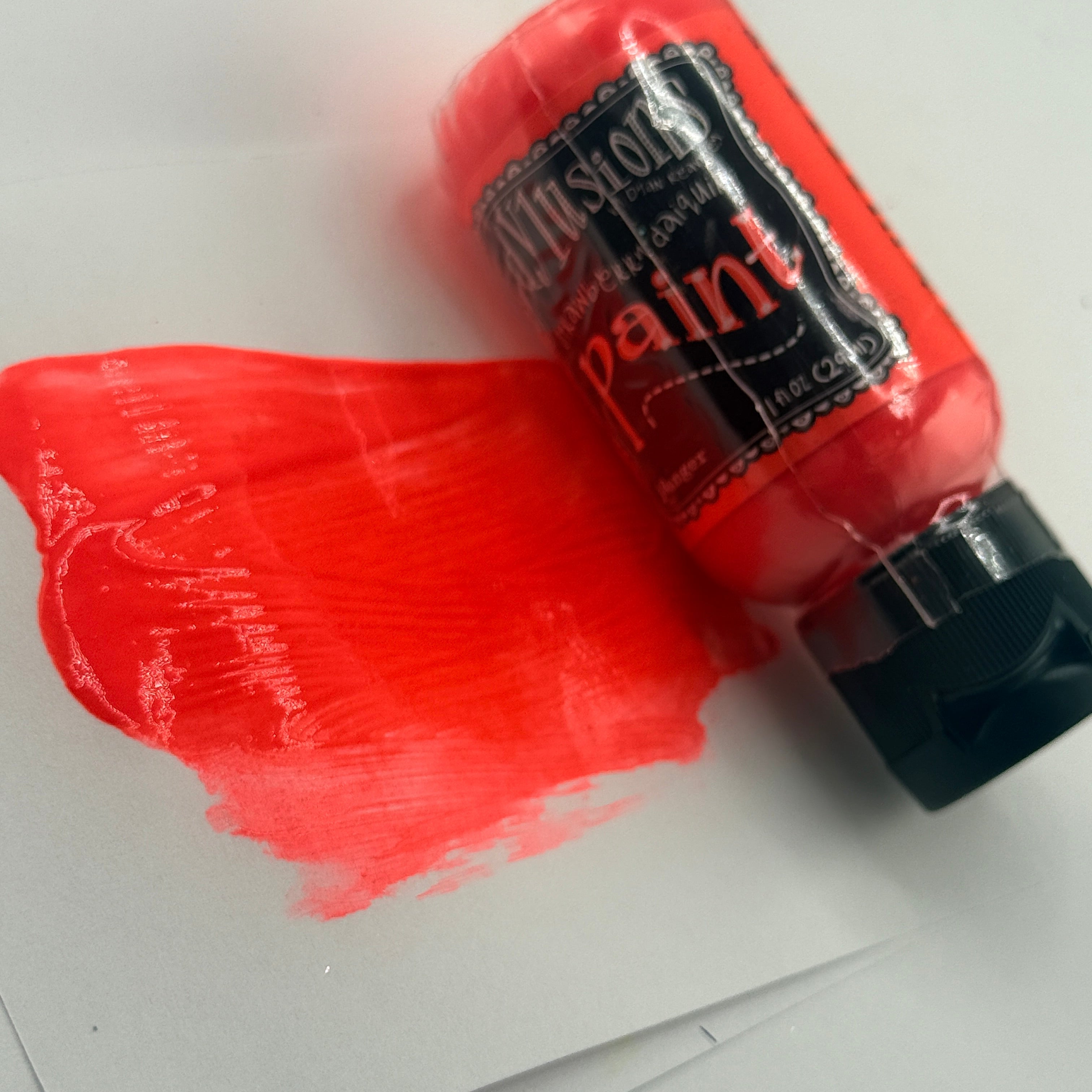 Strawberry Daiquiri {Dylusions Paint}