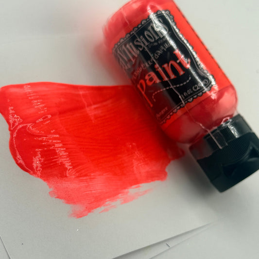 Strawberry Daiquiri {Dylusions Paint}