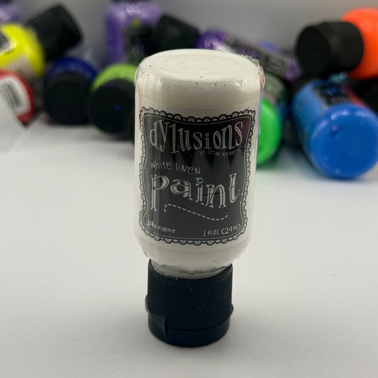 White Linen {Dylusions Paint}