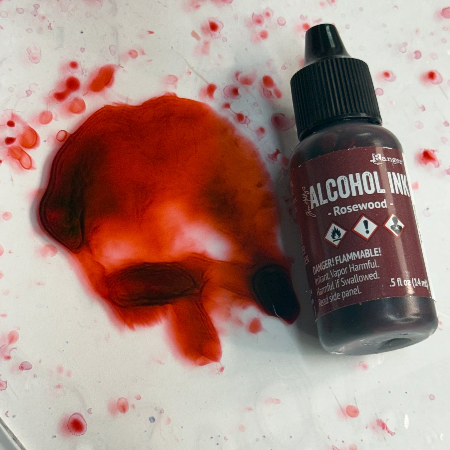 Rosewood {Tim Holtz Alcohol Ink}