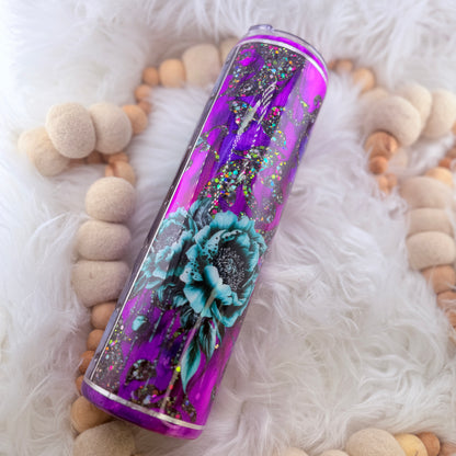 #7 Purple Tooled Leather  // 32 Plump