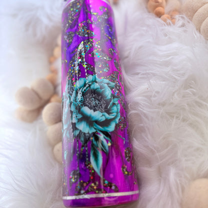 #7 Purple Tooled Leather  // 32 Plump