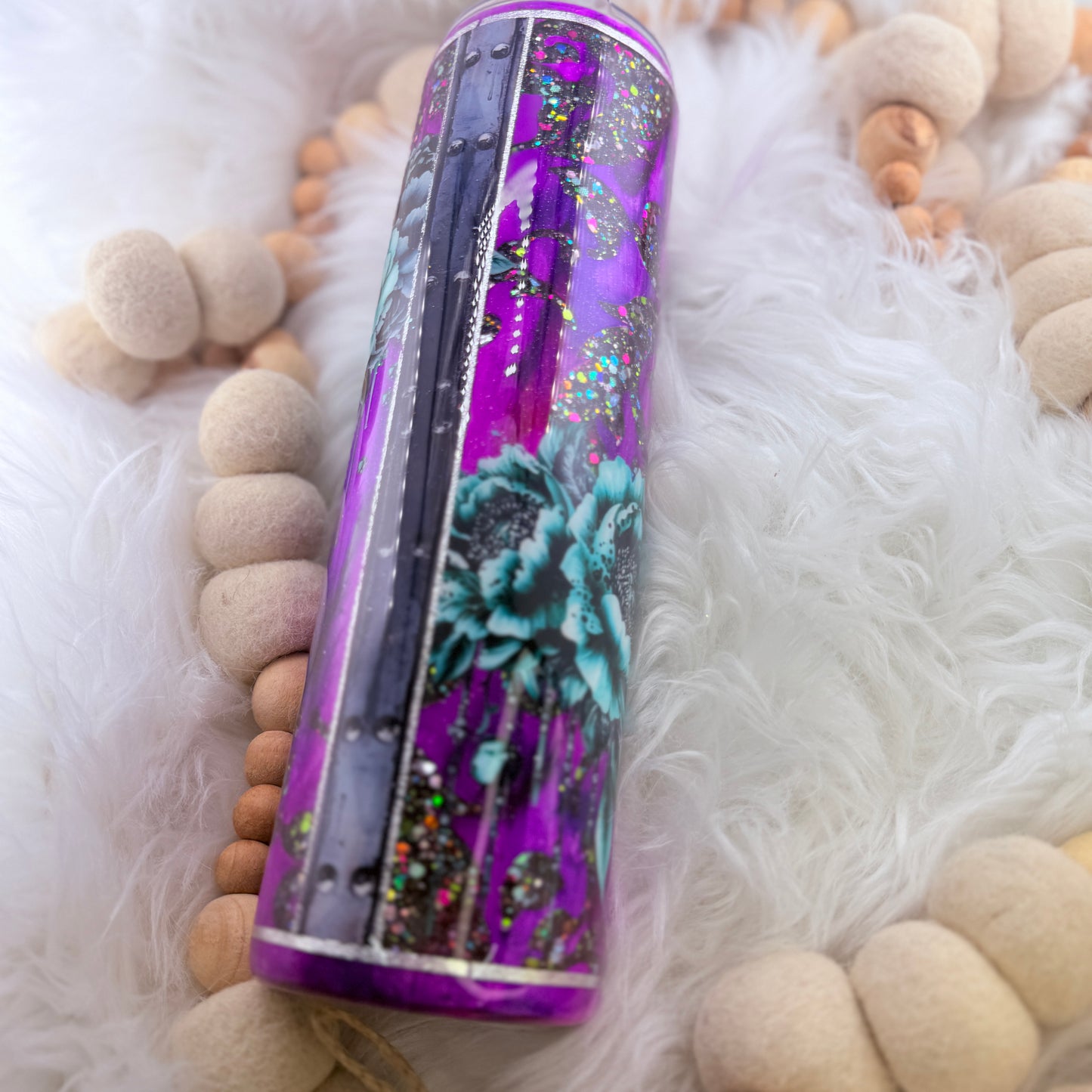 #7 Purple Tooled Leather  // 32 Plump