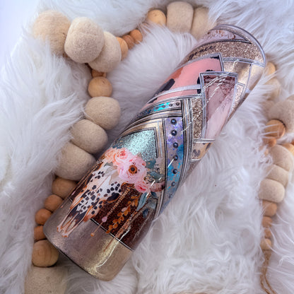 #12 Western Boujee Pinstriped Mixed Media // 32 Plump