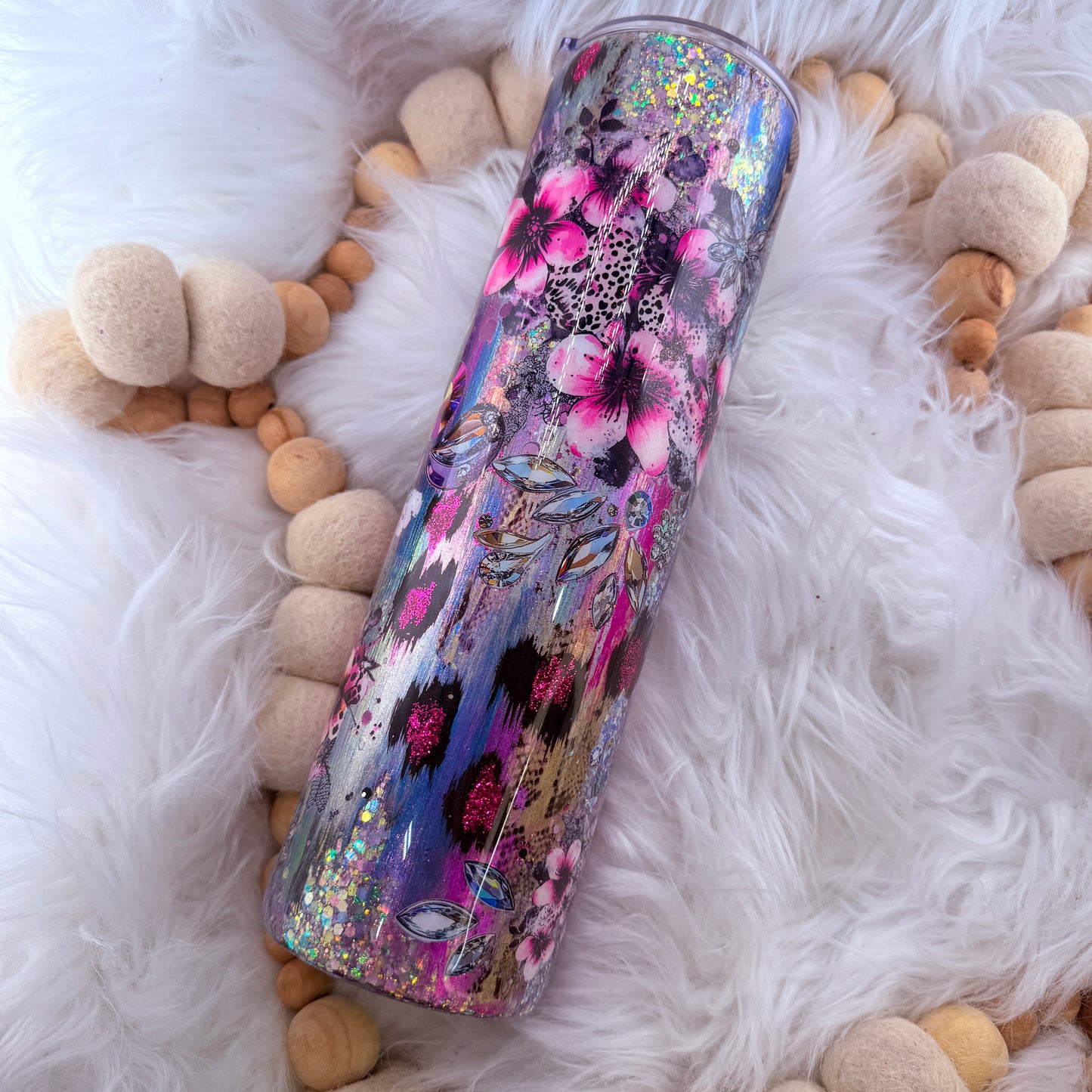 #13 Pink Leopard Floral Throwdown // 32 Plump