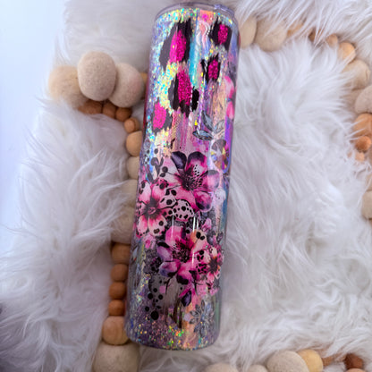 #13 Pink Leopard Floral Throwdown // 32 Plump