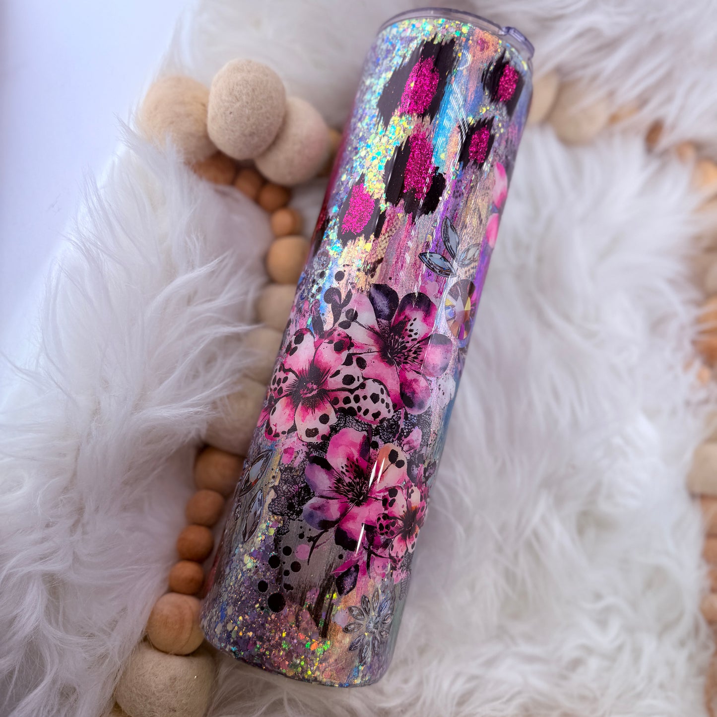 #13 Pink Leopard Floral Throwdown // 32 Plump