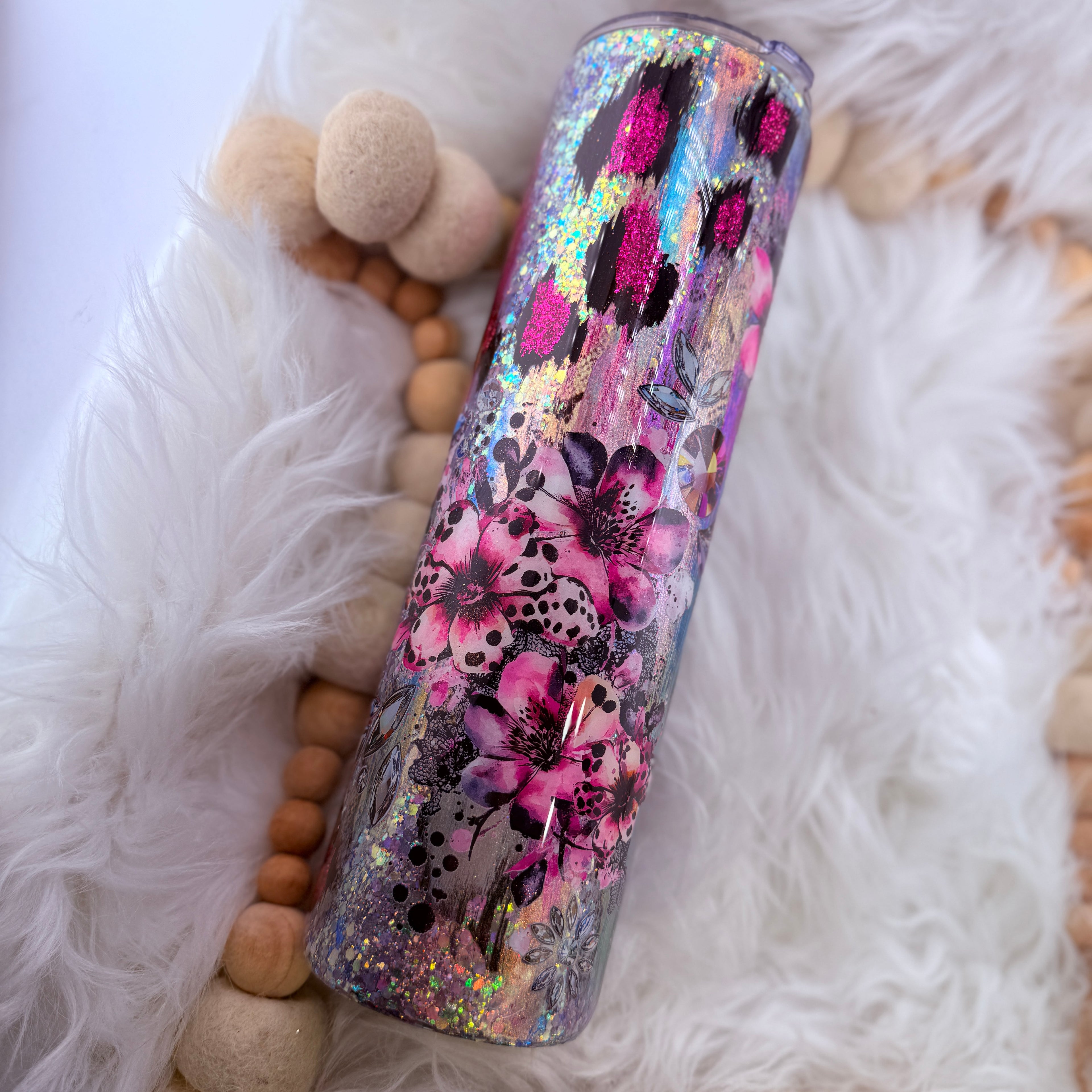 #13 Pink Leopard Floral Throwdown // 32 Plump