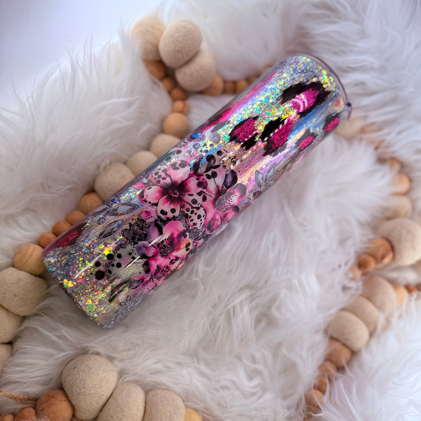 #13 Pink Leopard Floral Throwdown // 32 Plump