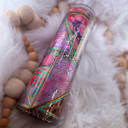 #21 Boujee Pinstriped Mixed Media // 32 Plump