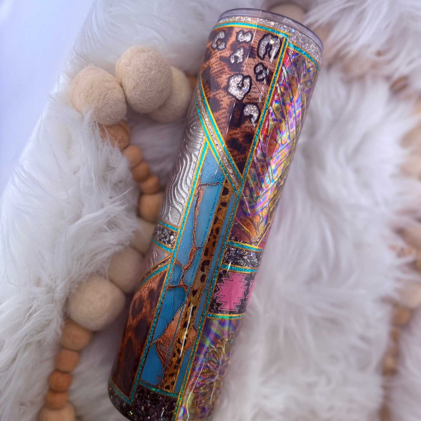 #21 Boujee Pinstriped Mixed Media // 32 Plump