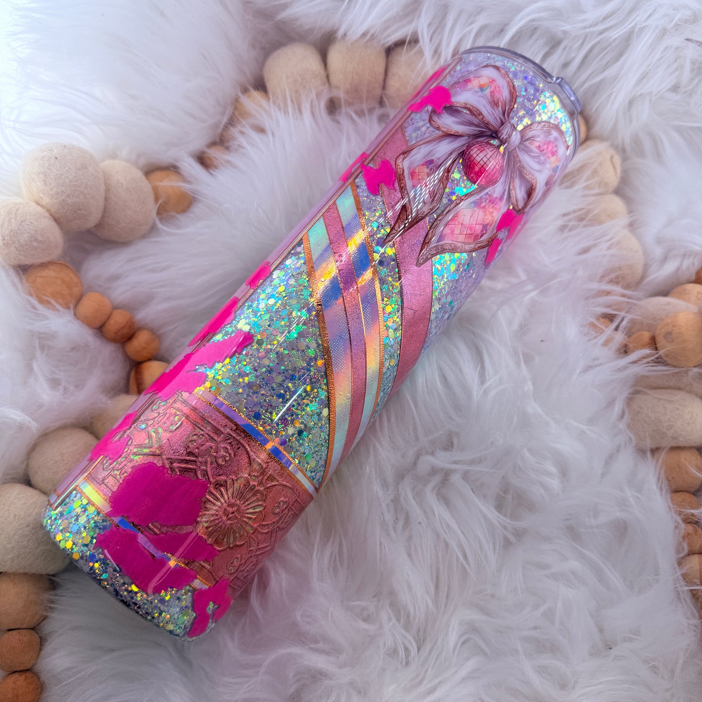 #27 Disco Bow Mixed Media // 32 Plump