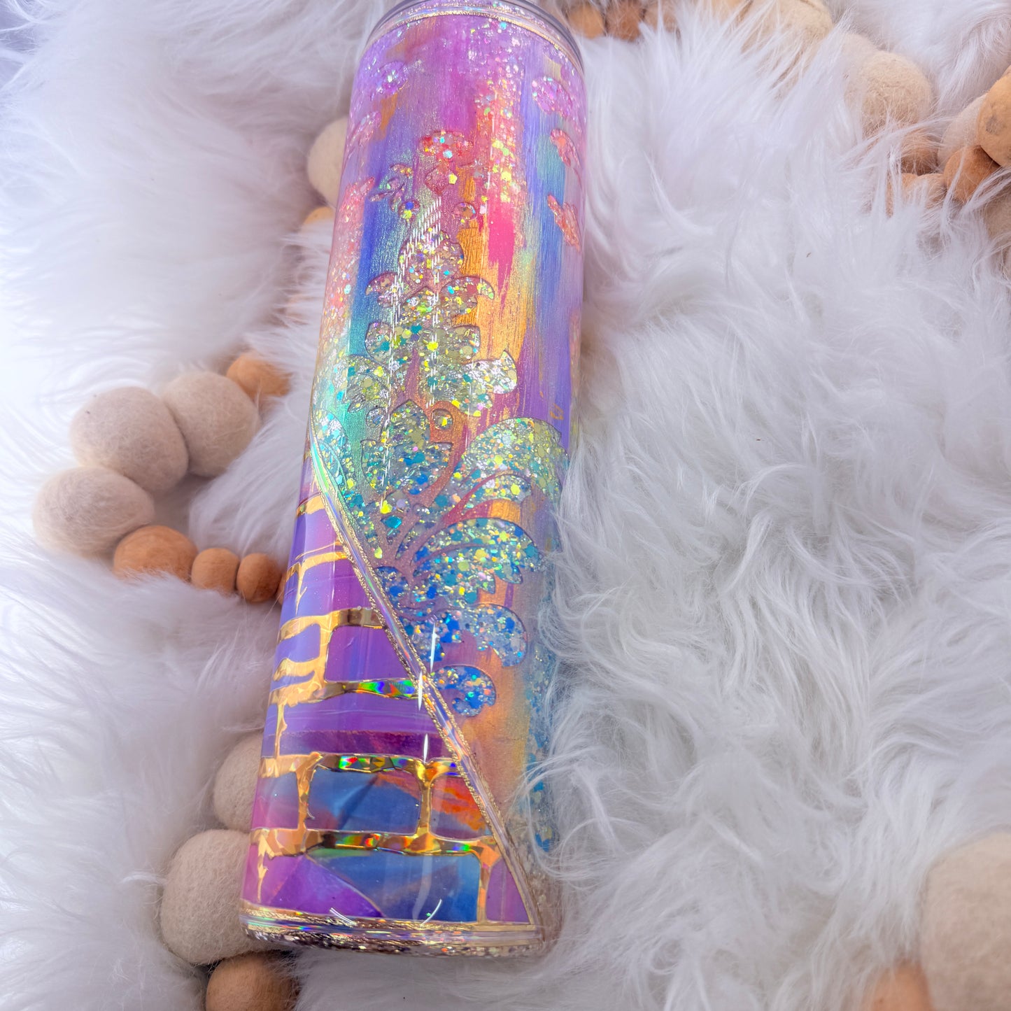 #30 Flopurescent Neon Opal & Bricks Tooled MM // 32 Plump