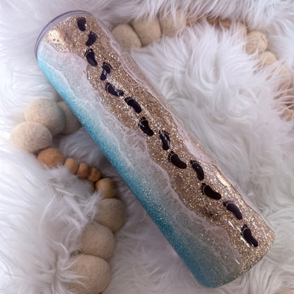 #32 Beach w/ footprints quote // 32 Plump