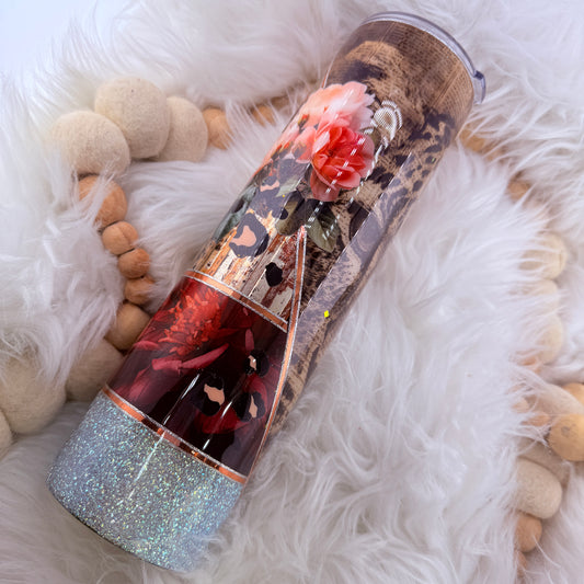 #39 LEOPARD V MIXED MEDIA // 32oz Plump Tipsy {NEEDS FINAL COAT}