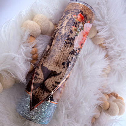 #39 LEOPARD V MIXED MEDIA // 32oz Plump Tipsy {NEEDS FINAL COAT}