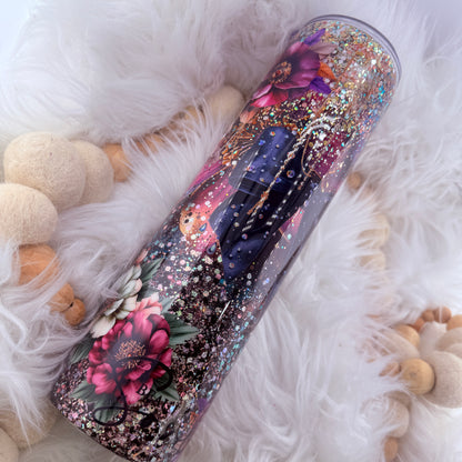 #40 Beautiful Soul Bow and Floral Tumbler  // 32oz Plump Tipsy {NEEDS FINAL COAT}