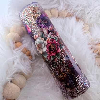 #40 Beautiful Soul Bow and Floral Tumbler  // 32oz Plump Tipsy {NEEDS FINAL COAT}