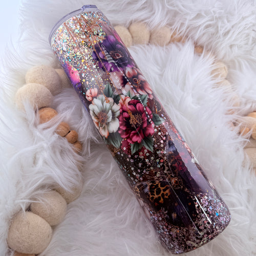 #40 Beautiful Soul Bow and Floral Tumbler  // 32oz Plump Tipsy {NEEDS FINAL COAT}