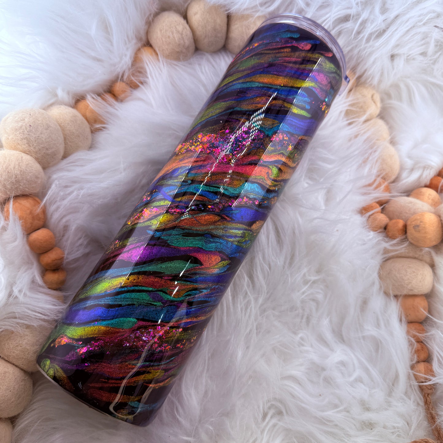 #45 Hypershift Swirl Tumbler // 32oz Plump Tipsy {NEEDS FINAL COAT}