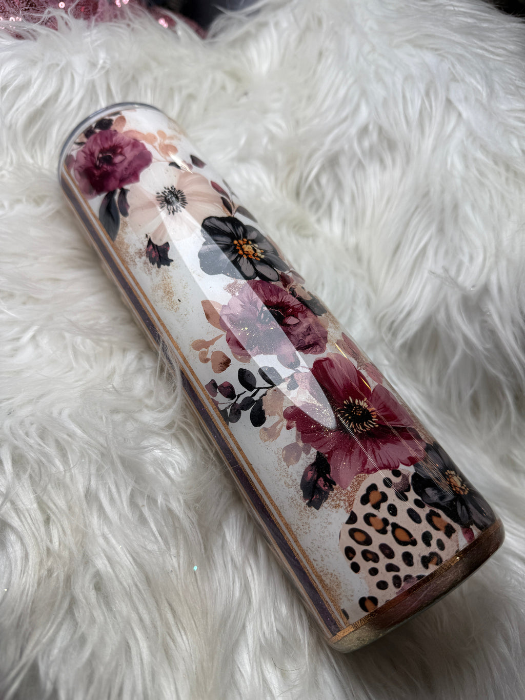 #14 {RTS} Striped floral Tumbler - 32 Plump