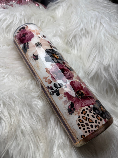#14 {RTS} Striped floral Tumbler - 32 Plump