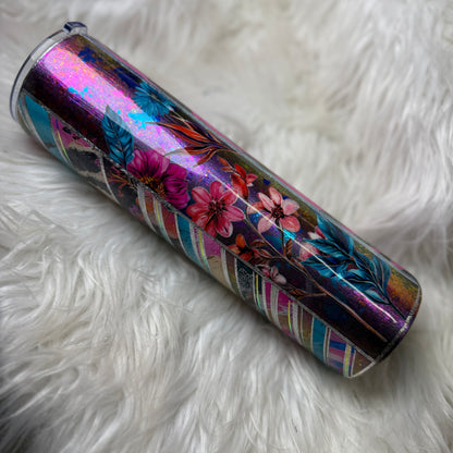 #16 {RTS} OG Braid Floral Zebra Tumbler - 32 Plump