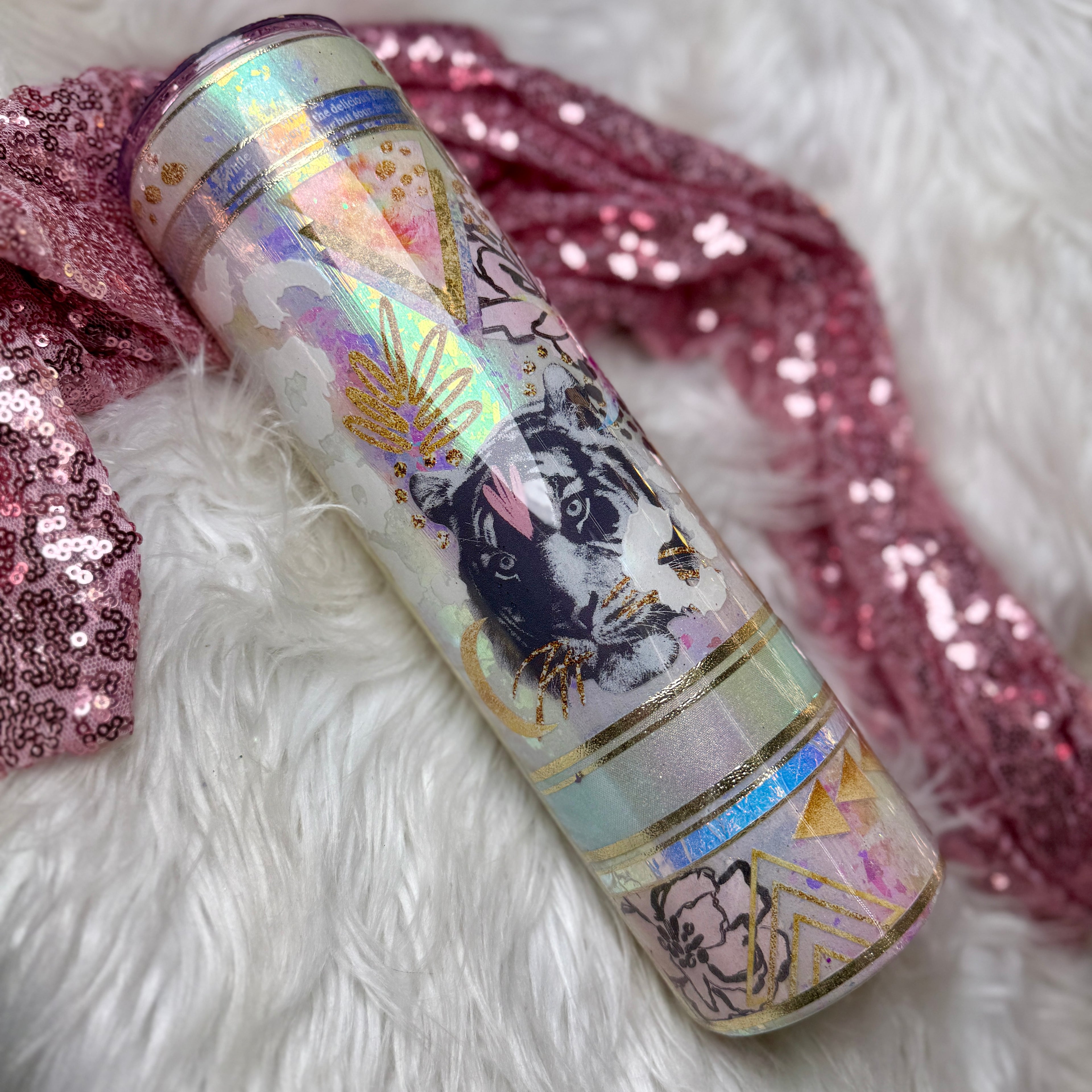 #21 {RTS} Opal Big Flake Tumbler - 32 Plump