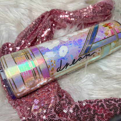 #21 {RTS} Opal Big Flake Tumbler - 32 Plump