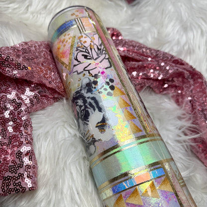 #21 {RTS} Opal Big Flake Tumbler - 32 Plump