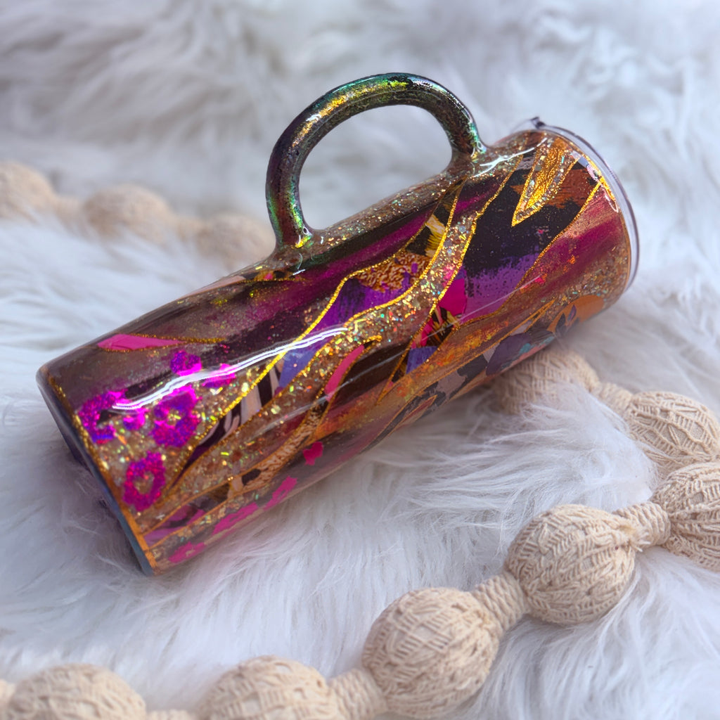 #2 Leopard & Zebra Society Tumbler {24oz Plump  RTS Tumbler}