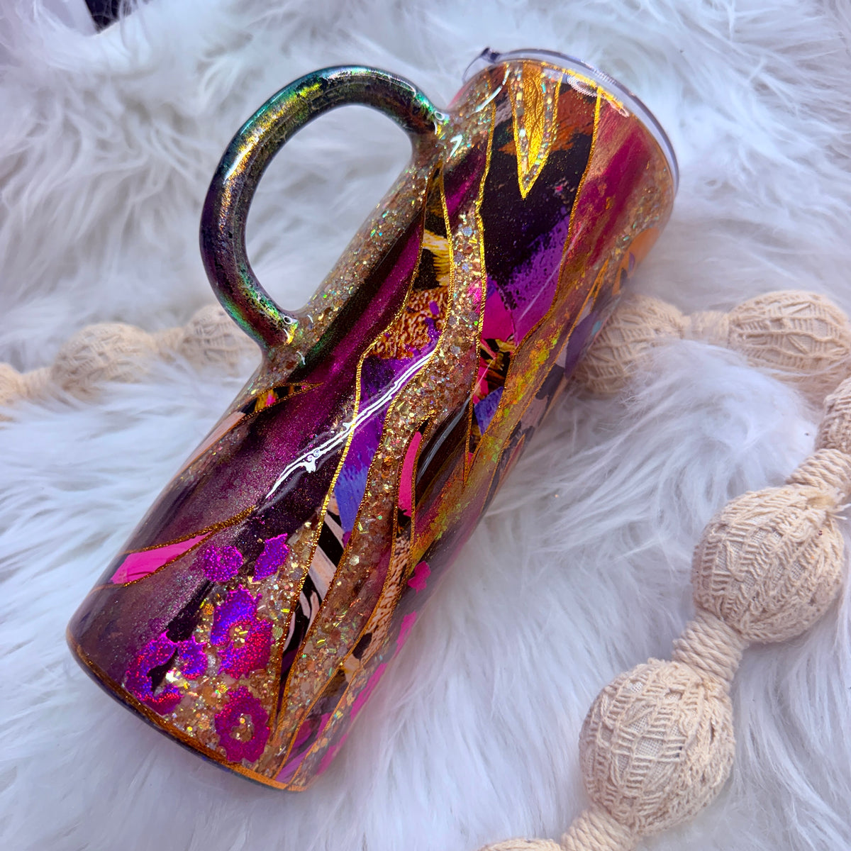 #2 Leopard & Zebra Society Tumbler {24oz Plump  RTS Tumbler}