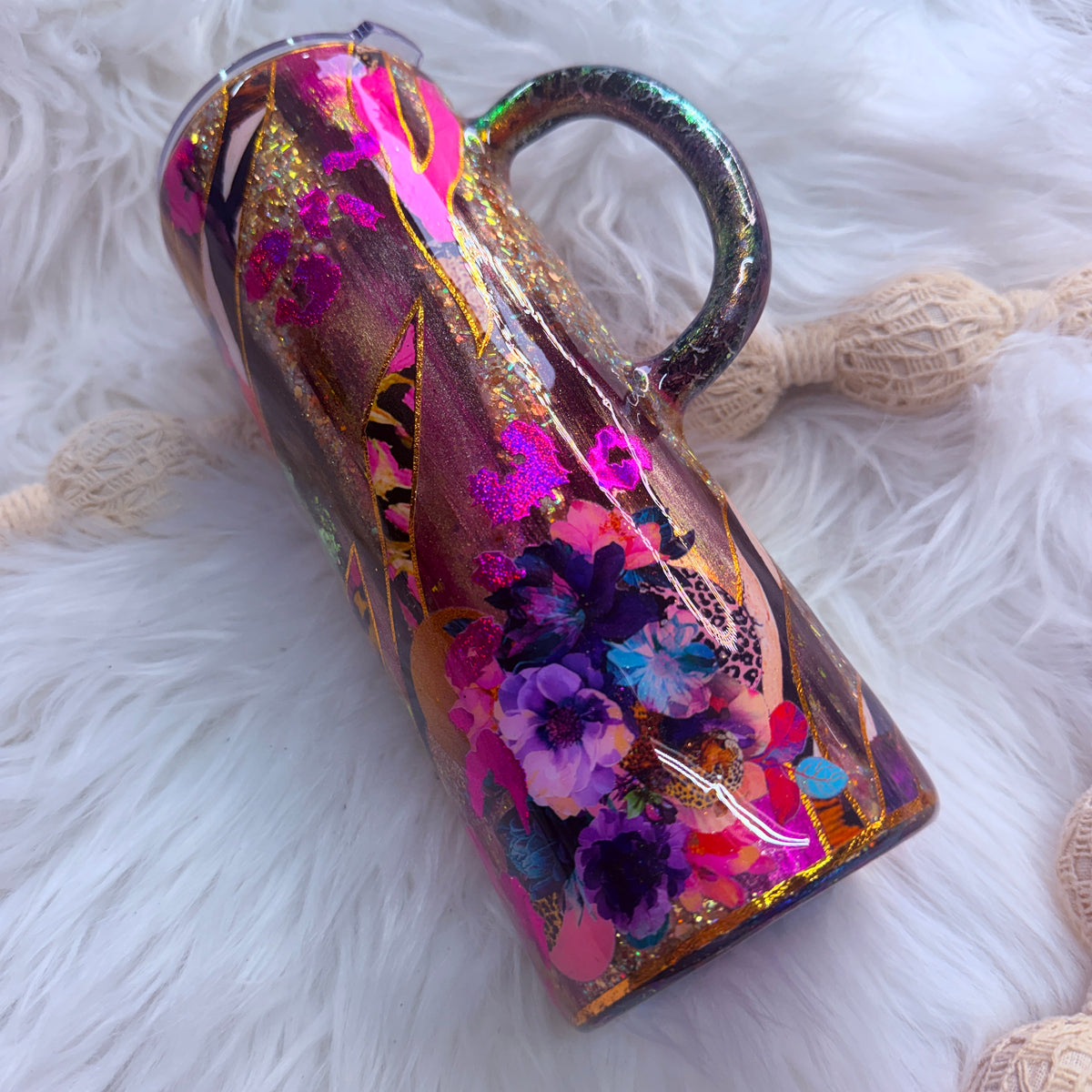 #2 Leopard & Zebra Society Tumbler {24oz Plump  RTS Tumbler}