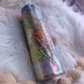 #4 Opal Kaliedo Boujie Pinstripes {32oz Plump RTS Tumbler}