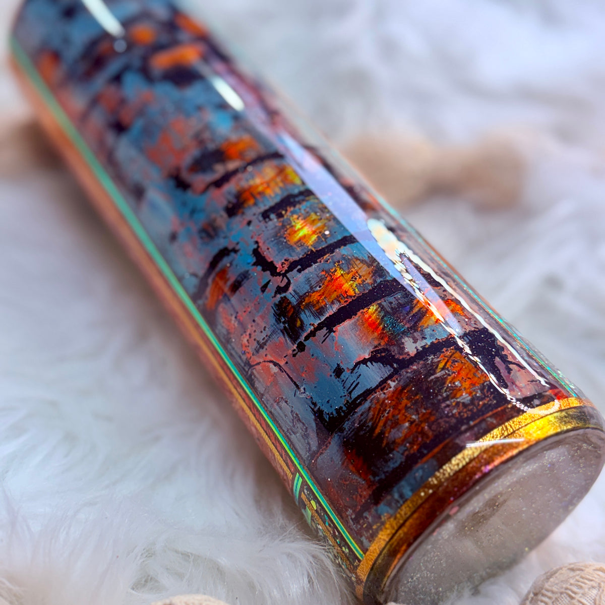 #5 Western Mixed Media {32oz Plump RTS Tumbler}