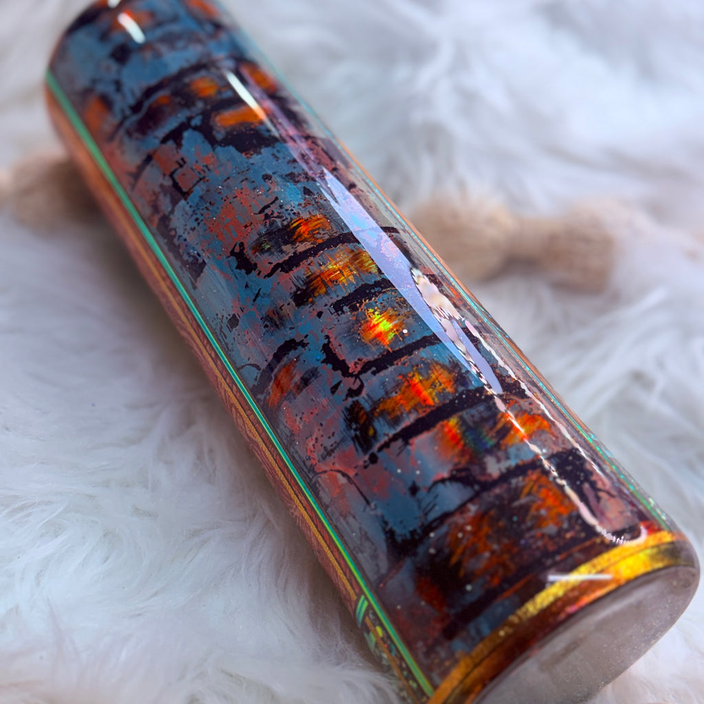 #5 Western Mixed Media {32oz Plump RTS Tumbler}