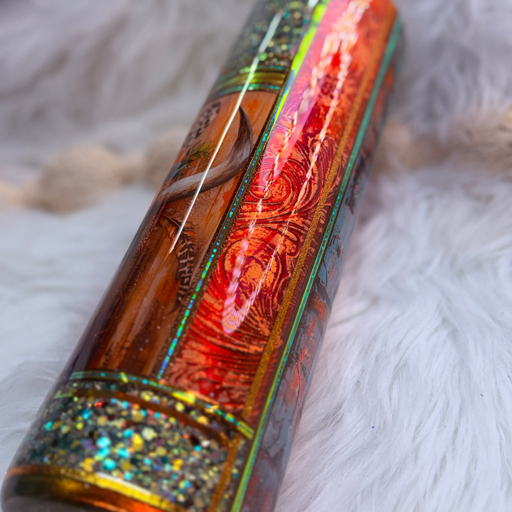 #5 Western Mixed Media {32oz Plump RTS Tumbler}
