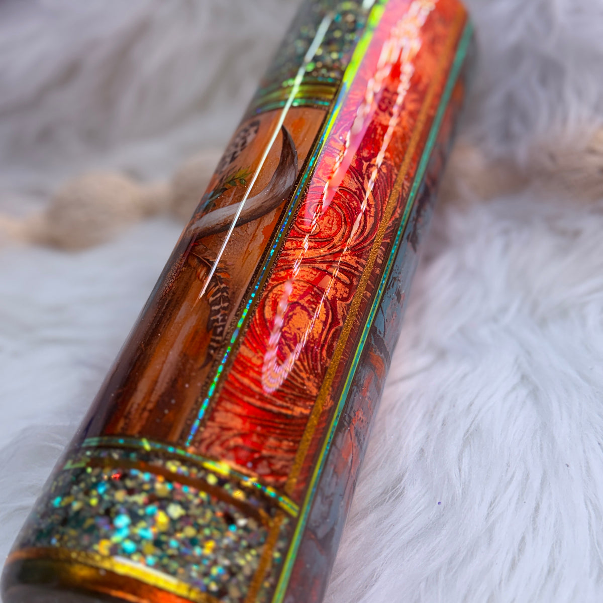 #5 Western Mixed Media {32oz Plump RTS Tumbler}